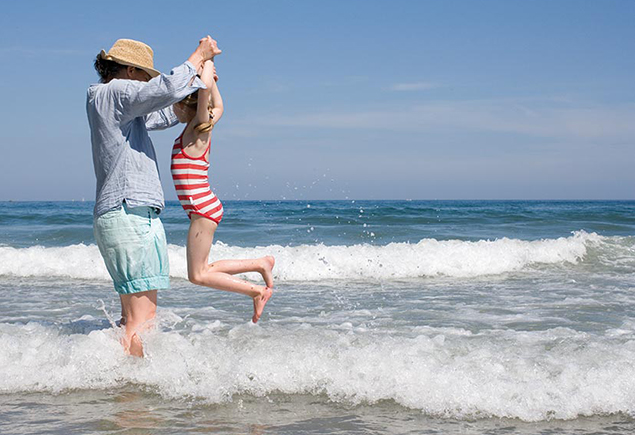 Family beach