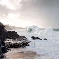 Sturmbeobachtung in Cornwall